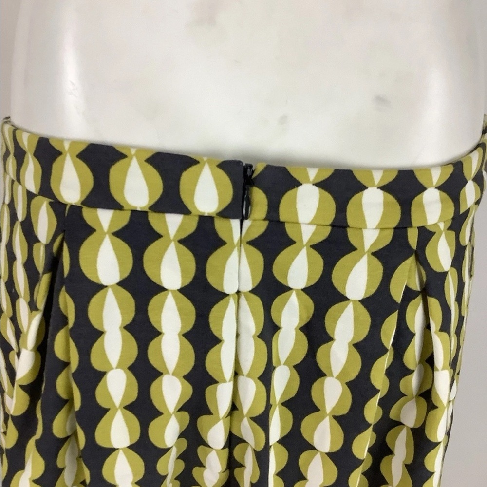 Boden Sz 8 Retro Twee Preppy Look A-Line Skirt Multicolor Modal Cotton - Picture 4 of 7
